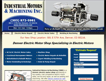 Tablet Screenshot of electricmotorrepairsales.com
